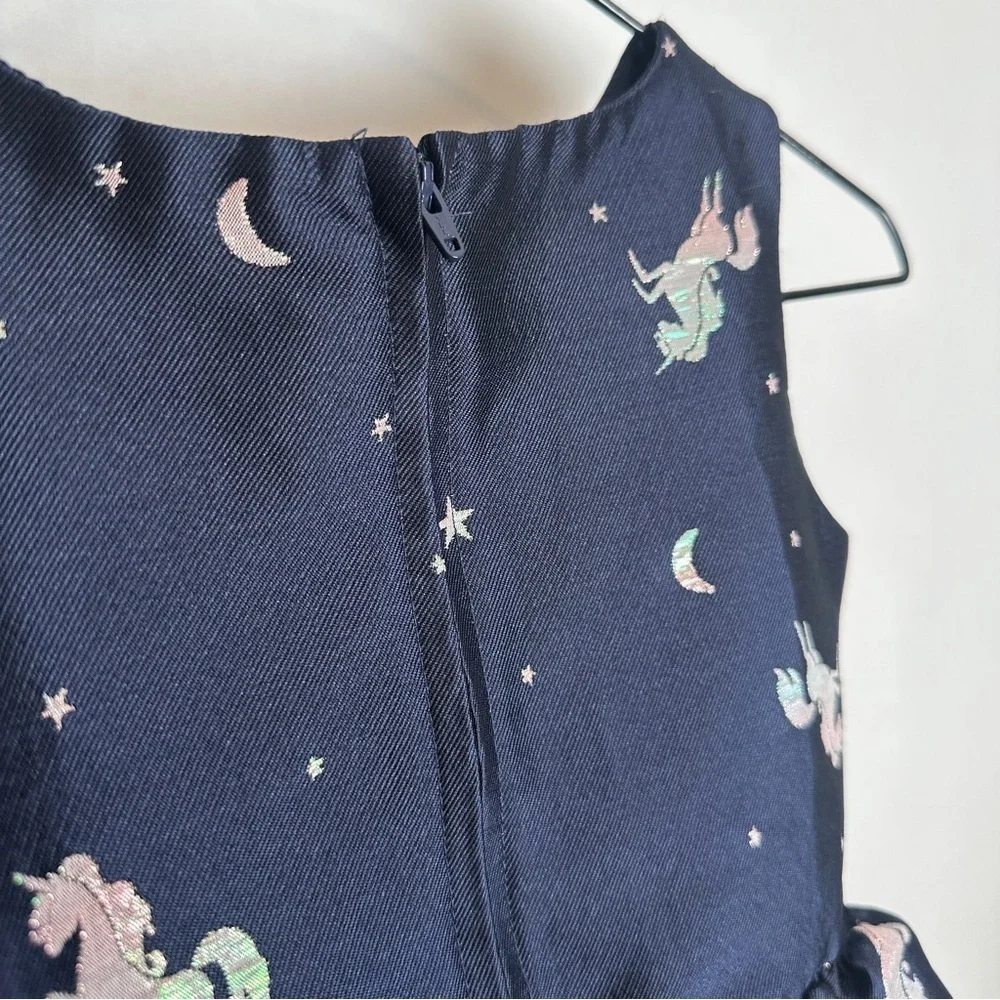 H&M Tulle Iridescent Navy Blue Dress | Size 4-5